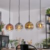Ripoll Hanglamp, Kogellampje, Hanglamp Goud, Duidelijk, Koperkleurig, Rookkleurig, 4-lichts