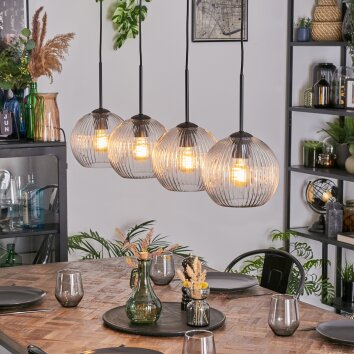 Koyoto Hanglamp, Kogellampje, Hanglamp Duidelijk, 4-lichts