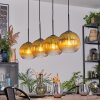 Koyoto Hanglamp, Kogellampje, Hanglamp Goud, Duidelijk, 4-lichts