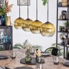 Koyoto Hanglamp, Kogellampje, Hanglamp Goud, Duidelijk, 4-lichts