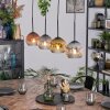 Ripoll Hanglamp, Kogellampje, Hanglamp Goud, Duidelijk, Koperkleurig, Rookkleurig, 4-lichts