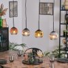 Ripoll Hanglamp, Kogellampje, Hanglamp Goud, Duidelijk, Koperkleurig, Rookkleurig, 4-lichts