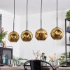 Ripoll Hanglamp, Kogellampje, Hanglamp Goud, 4-lichts