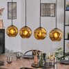 Ripoll Hanglamp, Kogellampje, Hanglamp Goud, 4-lichts