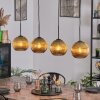 Koyoto Hanglamp, Kogellampje, Hanglamp Goud, 4-lichts