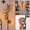 Ripoll Staande lamp Duidelijk, Koperkleurig, 5-lichts