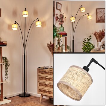 Sabadim Staande lamp Zwart, 3-lichts