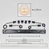 Koyoto Hanglamp, Kogellampje, Hanglamp Amber, Duidelijk, 4-lichts