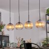 Koyoto Hanglamp, Kogellampje, Hanglamp Amber, Duidelijk, 4-lichts
