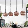 Koyoto Hanglamp, Kogellampje, Hanglamp Koperkleurig, 4-lichts