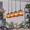 Koyoto Hanglamp, Kogellampje, Hanglamp Koperkleurig, 4-lichts