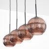 Koyoto Hanglamp, Kogellampje, Hanglamp Koperkleurig, 4-lichts