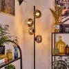 Koyoto Staande lamp Chroom, Duidelijk, Rookkleurig, 4-lichts