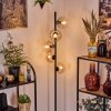 Koyoto Staande lamp Amber, Duidelijk, 5-lichts