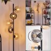 Koyoto Staande lamp Amber, Duidelijk, Rookkleurig, 5-lichts