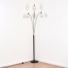 Bassagoda Staande lamp Chroom, Zwart, 3-lichts