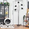 Bassagoda Staande lamp Chroom, Zwart, 5-lichts