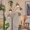 Bassagoda Staande lamp Chroom, Zwart, 5-lichts