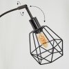 Yaak Staande lamp Chroom, Zwart, 5-lichts
