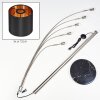 Alsen Staande lamp Nikkel mat, Zwart, 5-lichts