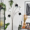 Bassagoda Staande lamp Nikkel mat, Zwart, 5-lichts