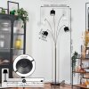 Bassagoda Staande lamp Nikkel mat, Zwart, 5-lichts