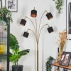 Alsen Staande lamp Messing, Zwart, 5-lichts