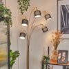 Bassagoda Staande lamp Messing, Zwart, 5-lichts