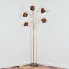 Cando Staande lamp Messing, Zwart, 5-lichts