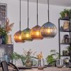 Koyoto Hanglamp, Kogellampje, Hanglamp Blauw, Groen, Koperkleurig, 4-lichts