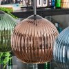 Koyoto Hanglamp, Kogellampje, Hanglamp Blauw, Groen, Koperkleurig, 4-lichts