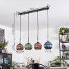 Koyoto Hanglamp, Kogellampje, Hanglamp Blauw, Groen, Koperkleurig, 4-lichts