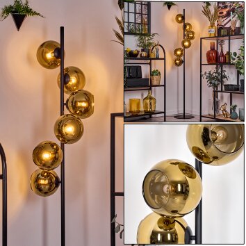 Koyoto Staande lamp Goud, 6-lichts