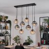 Gastor Hanglamp, Kogellampje, Hanglamp Amber, Duidelijk, Rookkleurig, 8-lichts
