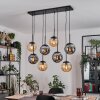 Gastor Hanglamp, Kogellampje, Hanglamp Amber, Rookkleurig, 8-lichts