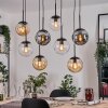 Gastor Hanglamp, Kogellampje, Hanglamp Amber, Duidelijk, Rookkleurig, 8-lichts