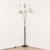 Bassagoda Staande lamp Chroom, Zwart, 3-lichts