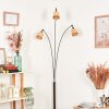Lindberg Staande lamp Chroom, Zwart, 3-lichts