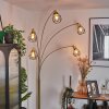 Yaak Staande lamp Messing, Zwart, 5-lichts
