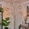 Yaak Staande lamp Messing, Zwart, 5-lichts