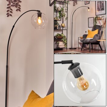 Koyoto Staande lamp, Booglampen Zwart, 1-licht