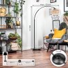 Koyoto Staande lamp, Booglampen Zwart, 1-licht