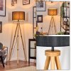 Soungou Staande lamp Natuurlijke kleuren, Zwart, 1-licht