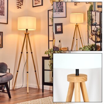 Soungou Staande lamp Natuurlijke kleuren, Zwart, 1-licht