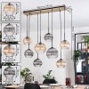 Koyoto Hanglamp, Kogellampje, Hanglamp Natuurlijke kleuren, Zwart, 8-lichts