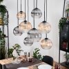 Koyoto Hanglamp, Kogellampje, Hanglamp Natuurlijke kleuren, Zwart, 8-lichts