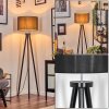 Soungou Staande lamp Chroom, Zwart, 1-licht