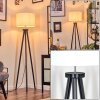 Soungou Staande lamp Chroom, Zwart, 1-licht