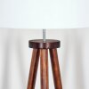 Soungou Staande lamp Chroom, Hout donker, 1-licht
