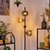 Koyoto Staande lamp Amber, Duidelijk, Rookkleurig, 4-lichts